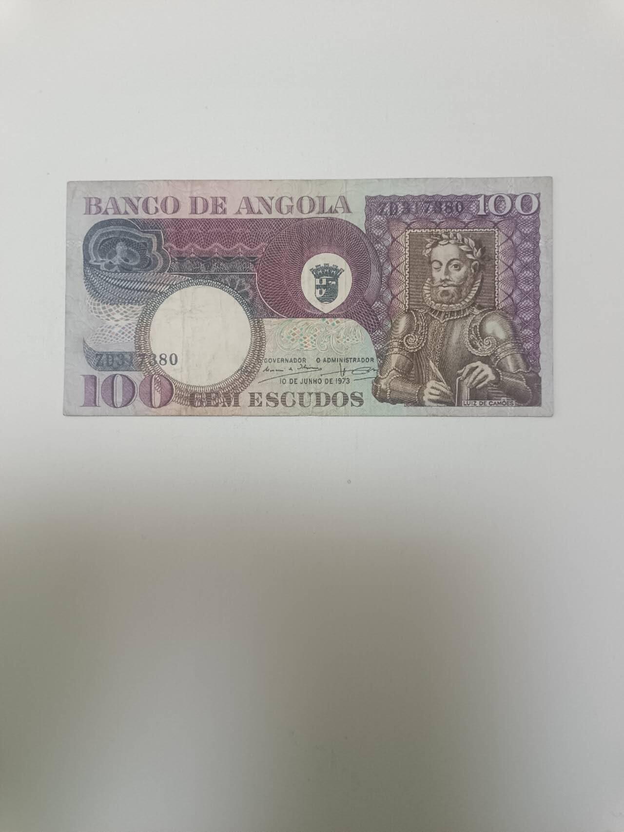 【20260115】非全新纸币和硬币第325场 安哥拉1973年100埃斯库多