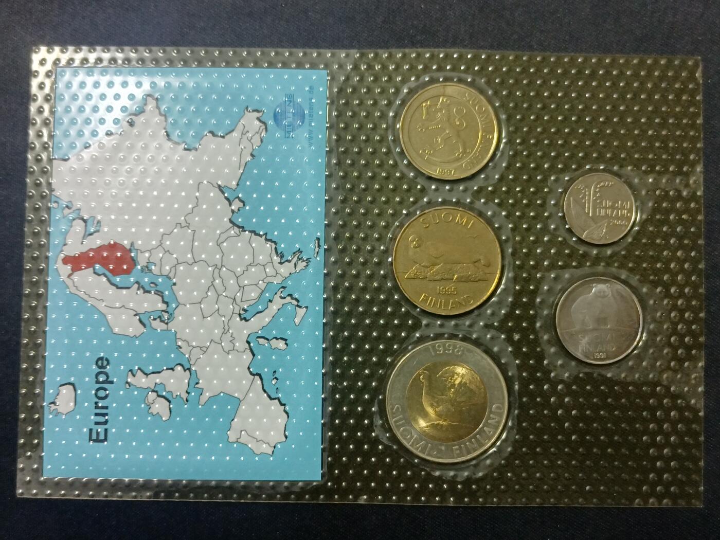 【游宝拍卖】乙巳蛇年第107期 周四集拍 芬兰🇫🇮套币 封装开胶