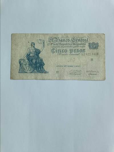 【20260116】非全新纸币和硬币第326场 - 阿根廷早期5比索，稀少