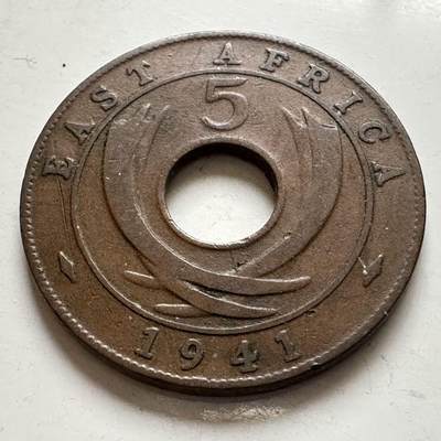 🌹外币初藏🌹🐯2026年第6场  每周二四六晚8️⃣点 接代拍 - 英属东非1941年五分