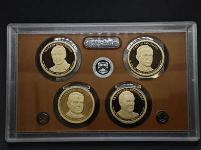 【淘币小摊】实时拍第八百四十七拍   银币套币场   满百包邮可预留二周 每周一统一发货   - 美国2014年总统精制纪念币4枚套