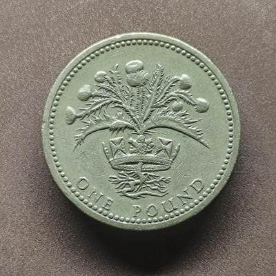 【日月同辉 第2场】世界钱币 银币 - 1984年英国1英镑