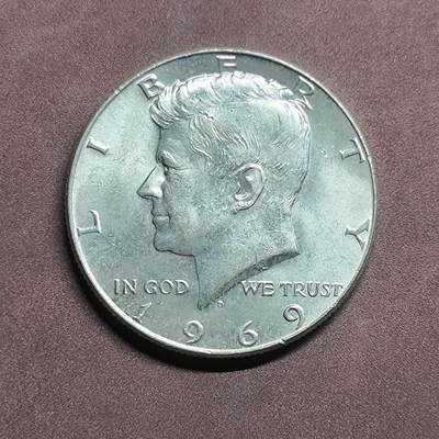 【日月同辉 第2场】世界钱币 银币 - 1969年肯尼迪银币