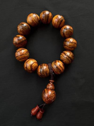 零元拍：海南黄花梨 2.0虎皮纹 手串 - 零元拍：海南黄花梨 2.0虎皮纹 手串
