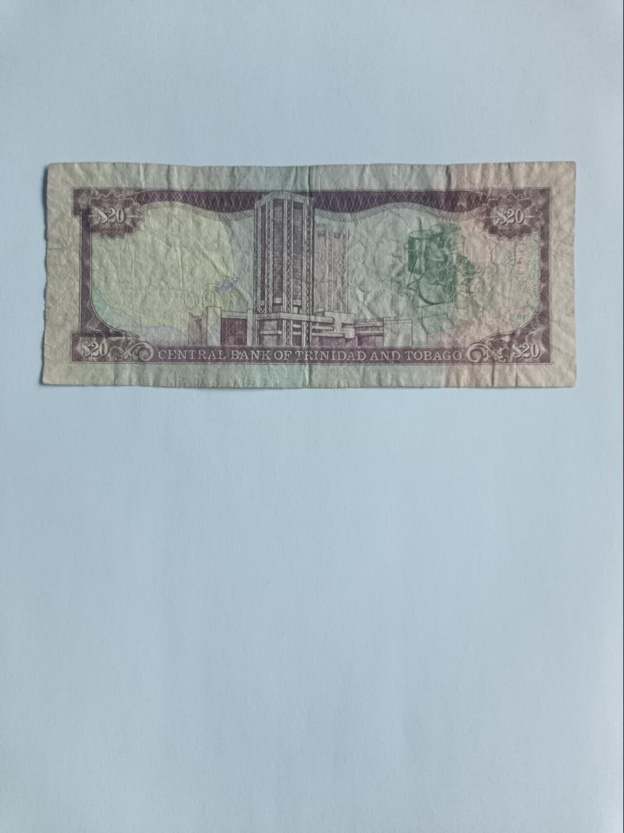 【20260116】非全新纸币和硬币第326场 特立尼达和多巴哥早期20元