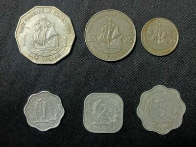 【游宝拍卖】乙巳蛇年第107期 周四集拍 - 东加勒比 套币