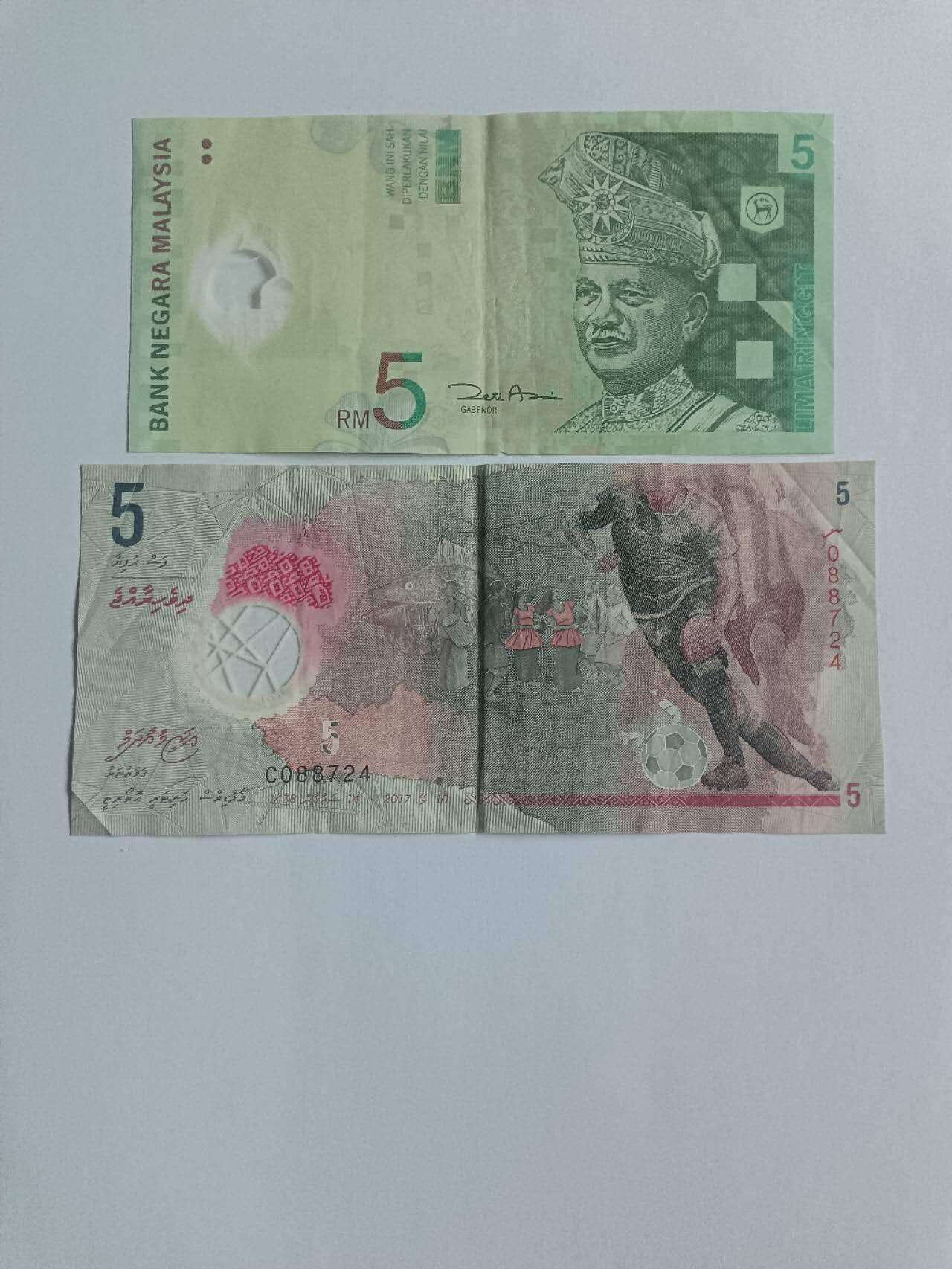 【20260116】非全新纸币和硬币第326场 亚洲国家2张塑料钞