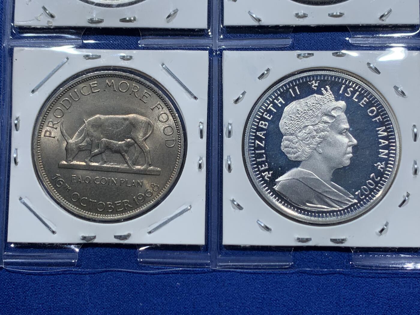 《竞宝斋》第457场 周日，周一，周二   3场连拍 （全场包邮）欢迎送拍 八枚一组 英属各地 1克朗 银币/铜镍币