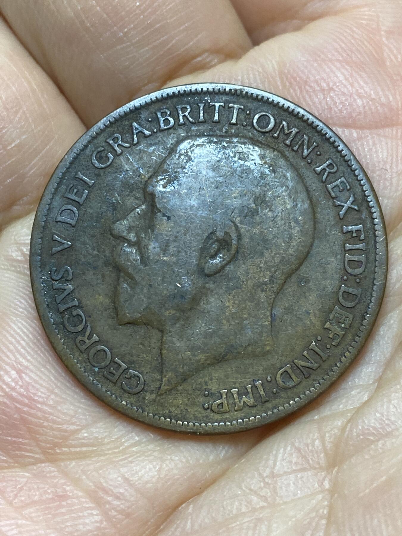 2026年第六场(总第一百七十五场）外国好品散币场(免佣金) 英国🇬🇧1919年1便士(乔治五世第一版)