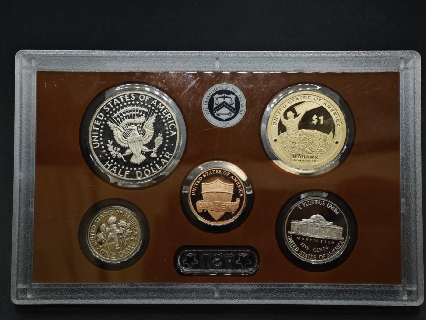 【淘币小摊】实时拍第八百四十七拍   银币套币场   满百包邮可预留二周 每周一统一发货   美国2015年精制套币