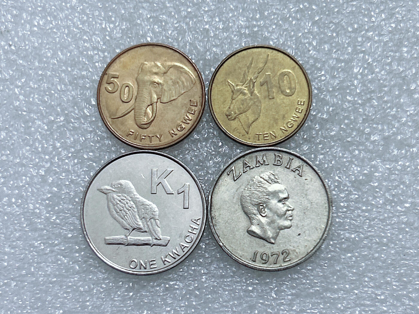 第一海外回流一元起拍收藏 散集专场  第291期 赞比亚硬币 4枚