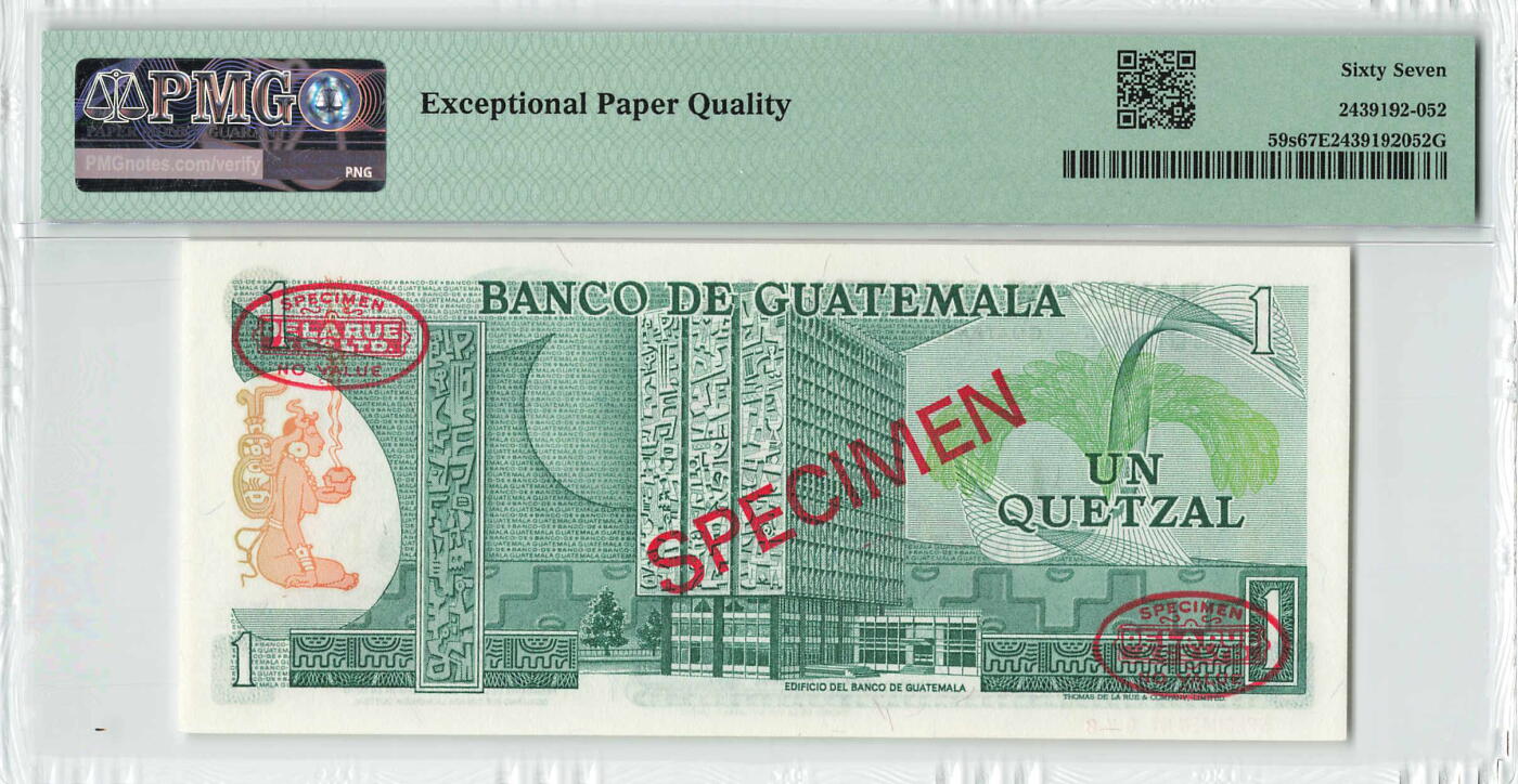 小福收藏拍卖第200期 【庆典场 中拍就有好礼相赠】评级币精选场 本期有捷克斯洛伐克20年100克朗慕夏作品大珍 69分倒置百位号布隆迪世界最大纸币  35年版加拿大经典 苏格兰格拉斯哥大学500年纪念钞倒置小号 卡塔尔80年100里亚尔冠军分 美国教育券 意大利拉斐尔 乌克兰 库克群岛 墨西哥 南斯拉夫 亚美尼亚等多国精美高分珍稀老钞精品纸币 危地马拉 1972-83年 1格查尔 样钞 078号 PMG67 EPQ 冠军分！！！