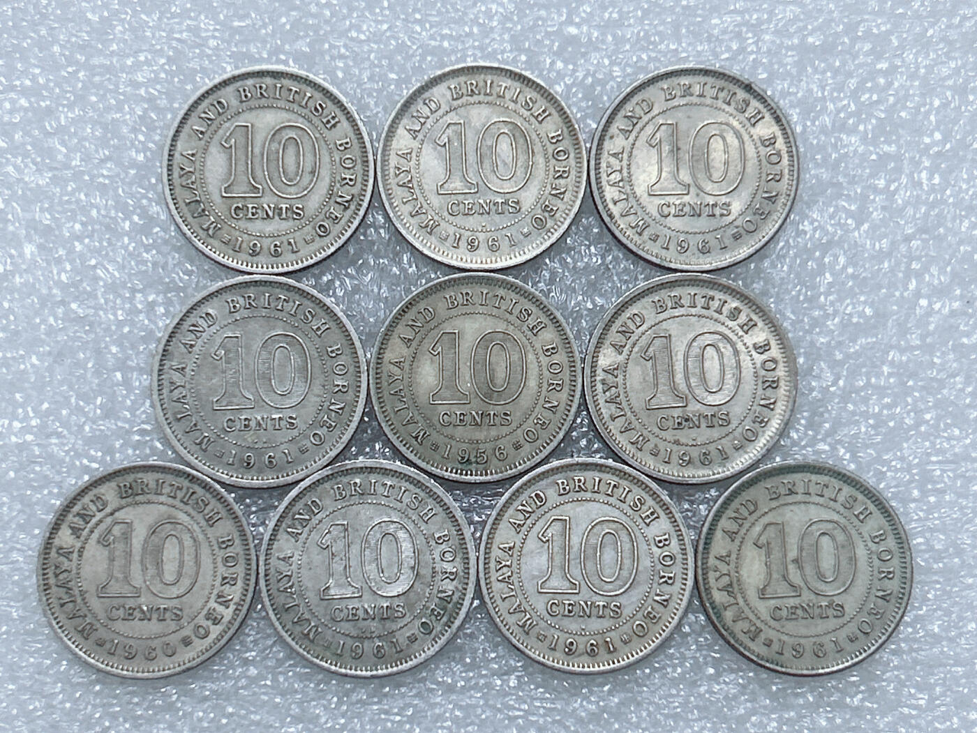 第一海外回流一元起拍收藏 散集专场  第291期 英属海峡马来亚10分硬币 10枚