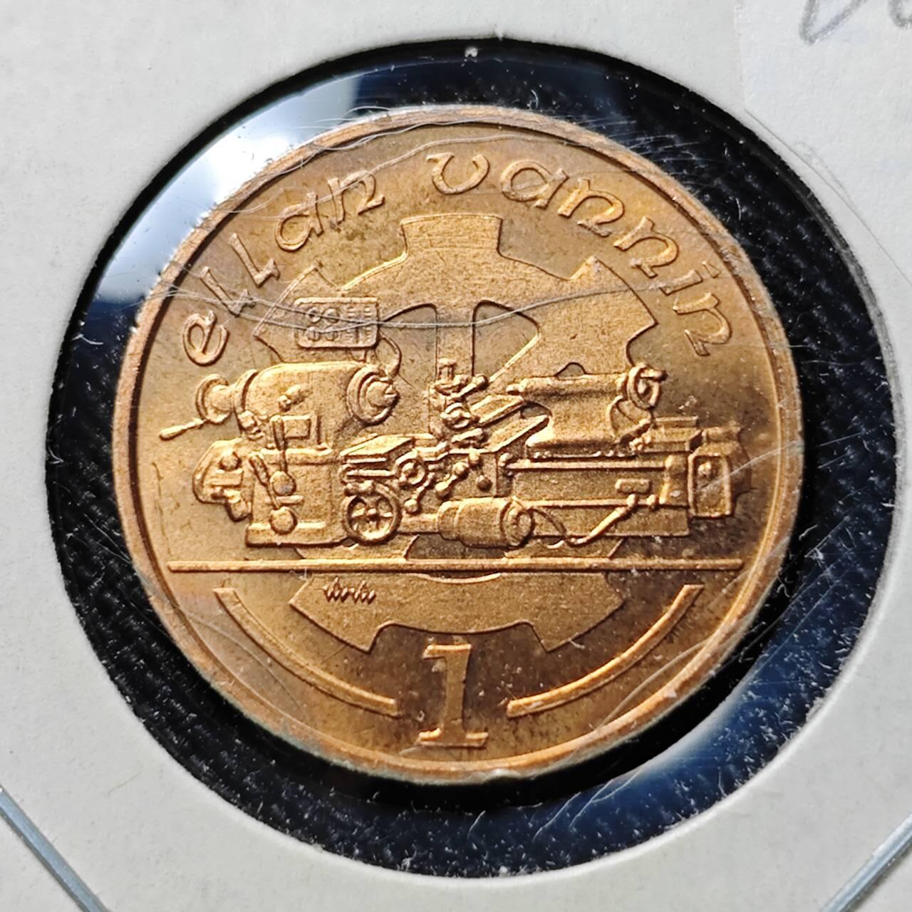 KK钱币收藏小铺  第400期  百期特拍（四拍之四）2月预留时间 周末发货  1988马恩岛1便士