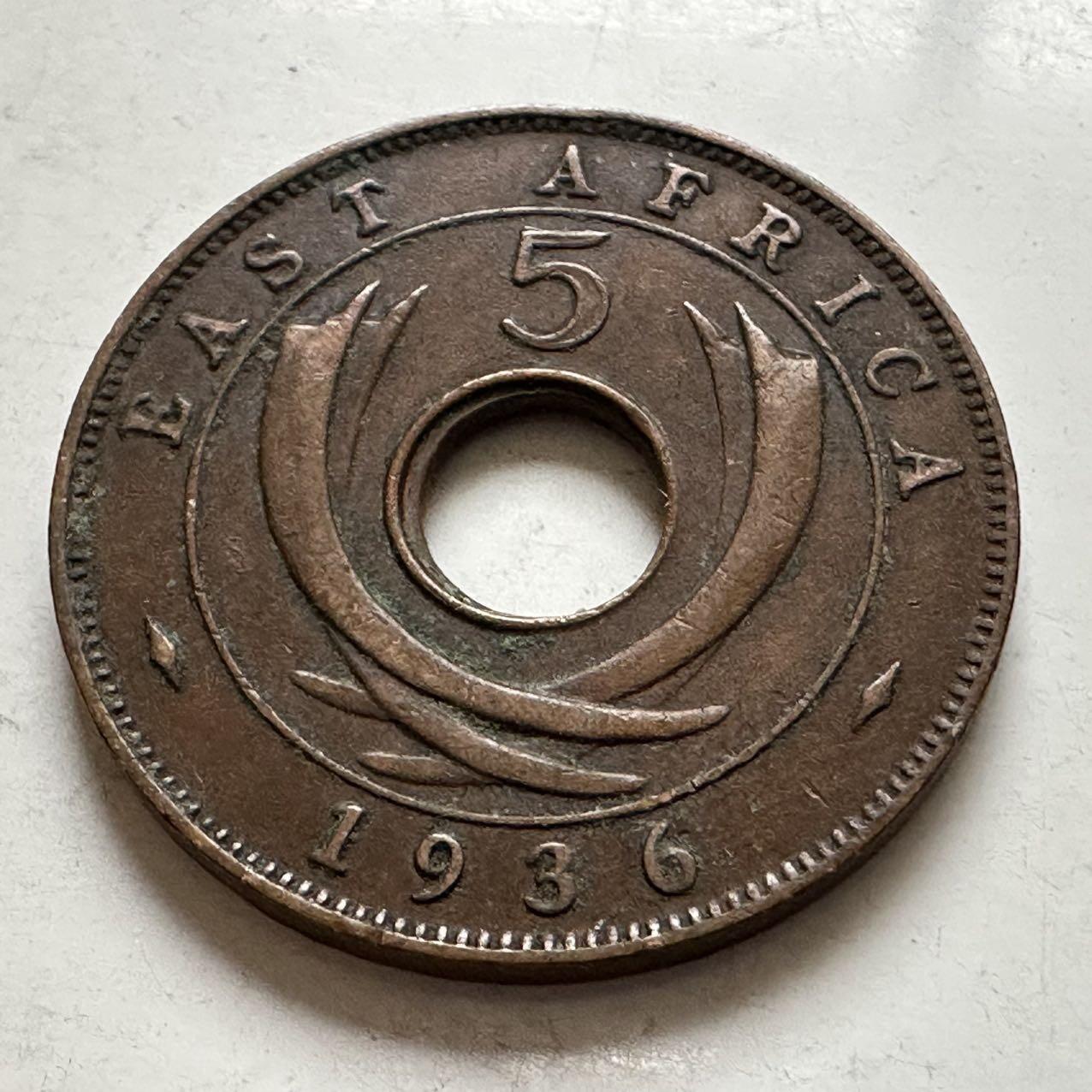 🌹外币初藏🌹🐯2026年第6场  每周二四六晚8️⃣点 接代拍 英属东非1936年H版爱八5分