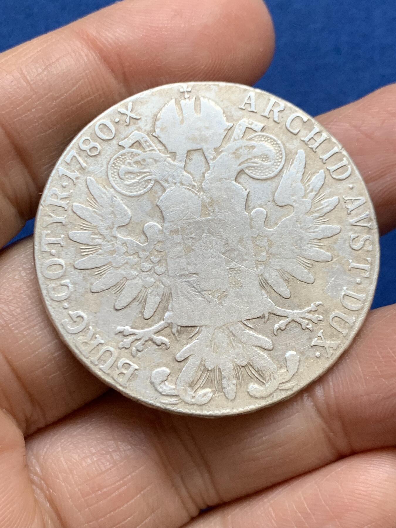 《竞宝斋》第457场 周日，周一，周二   3场连拍 （全场包邮）欢迎送拍 1780后铸大奶妈泰勒银币 通货 27.4克