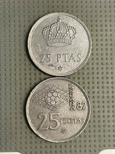 2026年第8场各国散币拍卖（总第158场） - 西班牙25比赛塔2枚