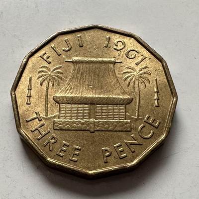 🌹外币初藏🌹🐯2026年第6场  每周二四六晚8️⃣点 接代拍 - 斐济1961年三便士 原光品