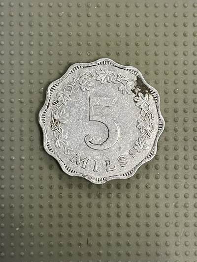 2026年第8场各国散币拍卖（总第158场） - 马耳他1972年5米尔