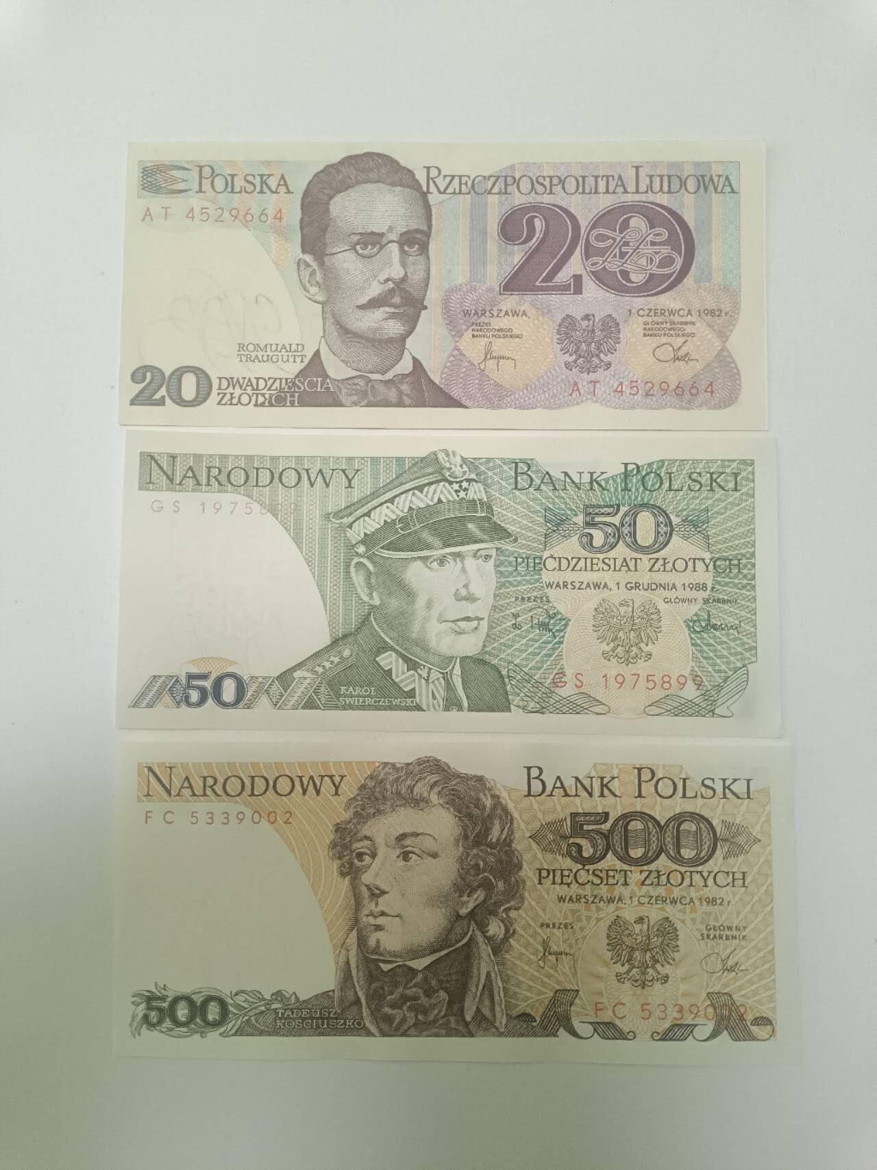 【20260115】非全新纸币和硬币第325场 波兰3张纸币