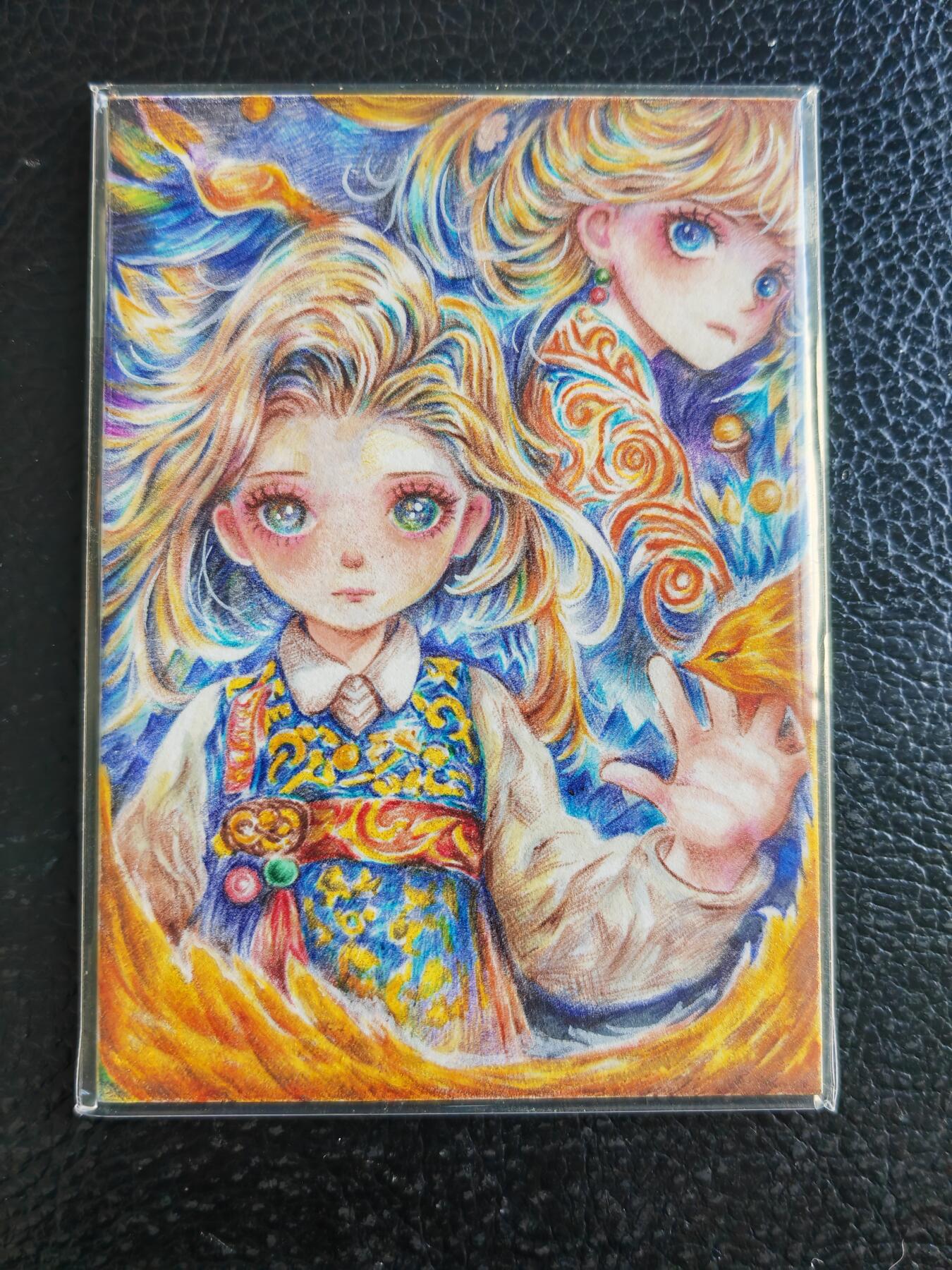 阳大大卡牌拍卖第93期（持续收拍品，周五晚上九点截拍，进群福利早知道） 【手绘卡】知名画师 恒泽 火凤孪生