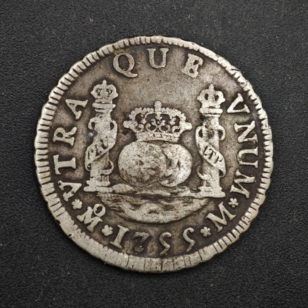 【淘币小摊】实时拍第八百四十七拍   银币套币场   满百包邮可预留二周 每周一统一发货   西属墨西哥1799年地球双柱2R银币