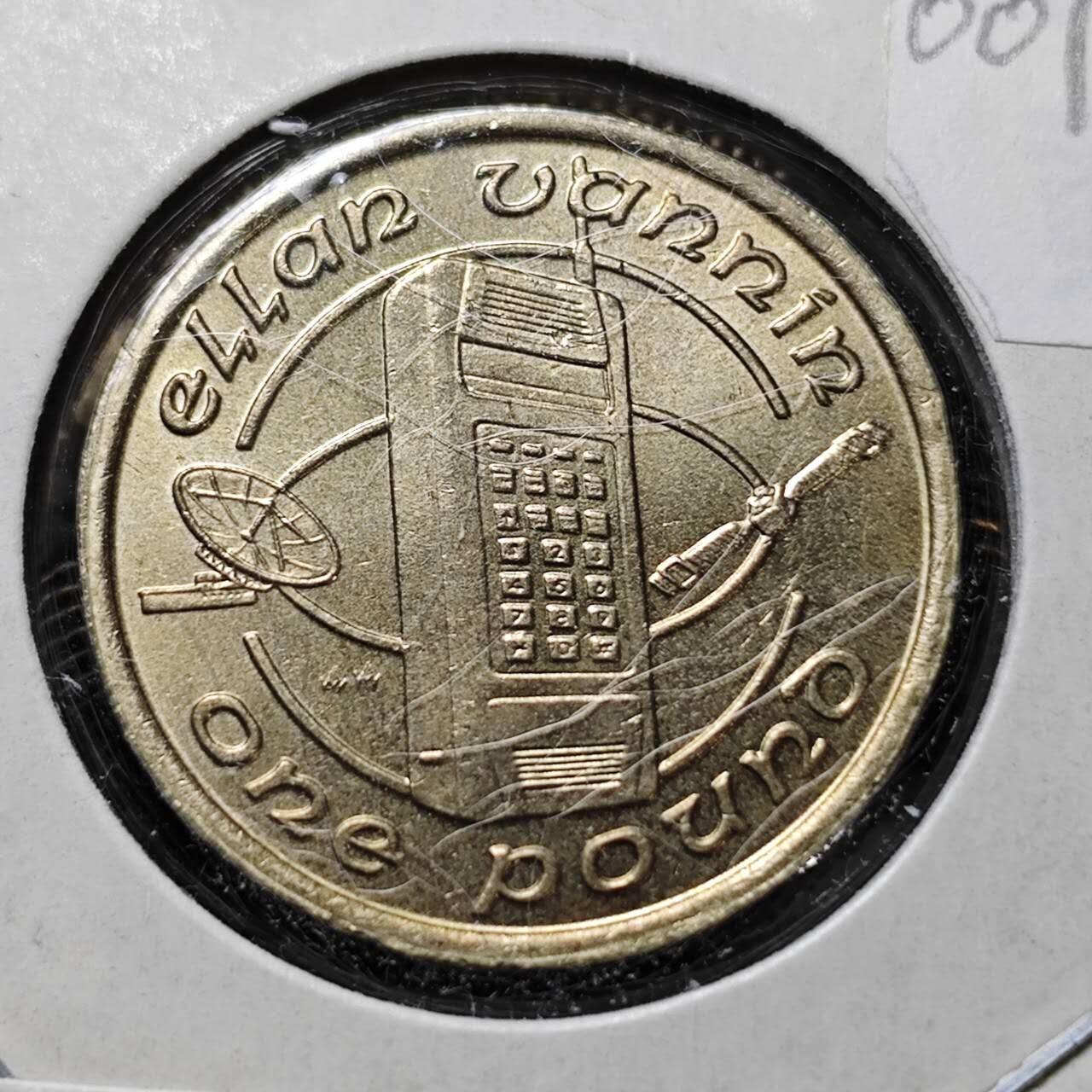 KK钱币收藏小铺  第400期  百期特拍（四拍之四）2月预留时间 周末发货  1989马恩岛1镑