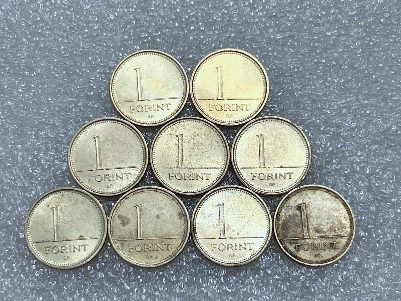 第一海外回流一元起拍收藏 散集专场  第291期 匈牙利1福林硬币 9枚