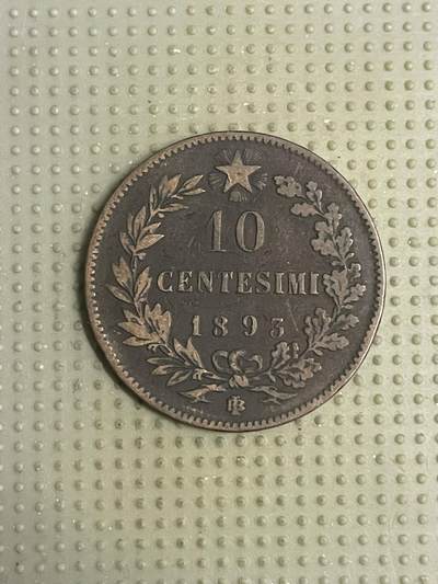 2026年第8场各国散币拍卖（总第158场） - 意大利1893年10分