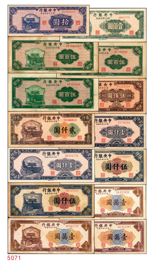 宜和2025年秋季拍卖 纸币