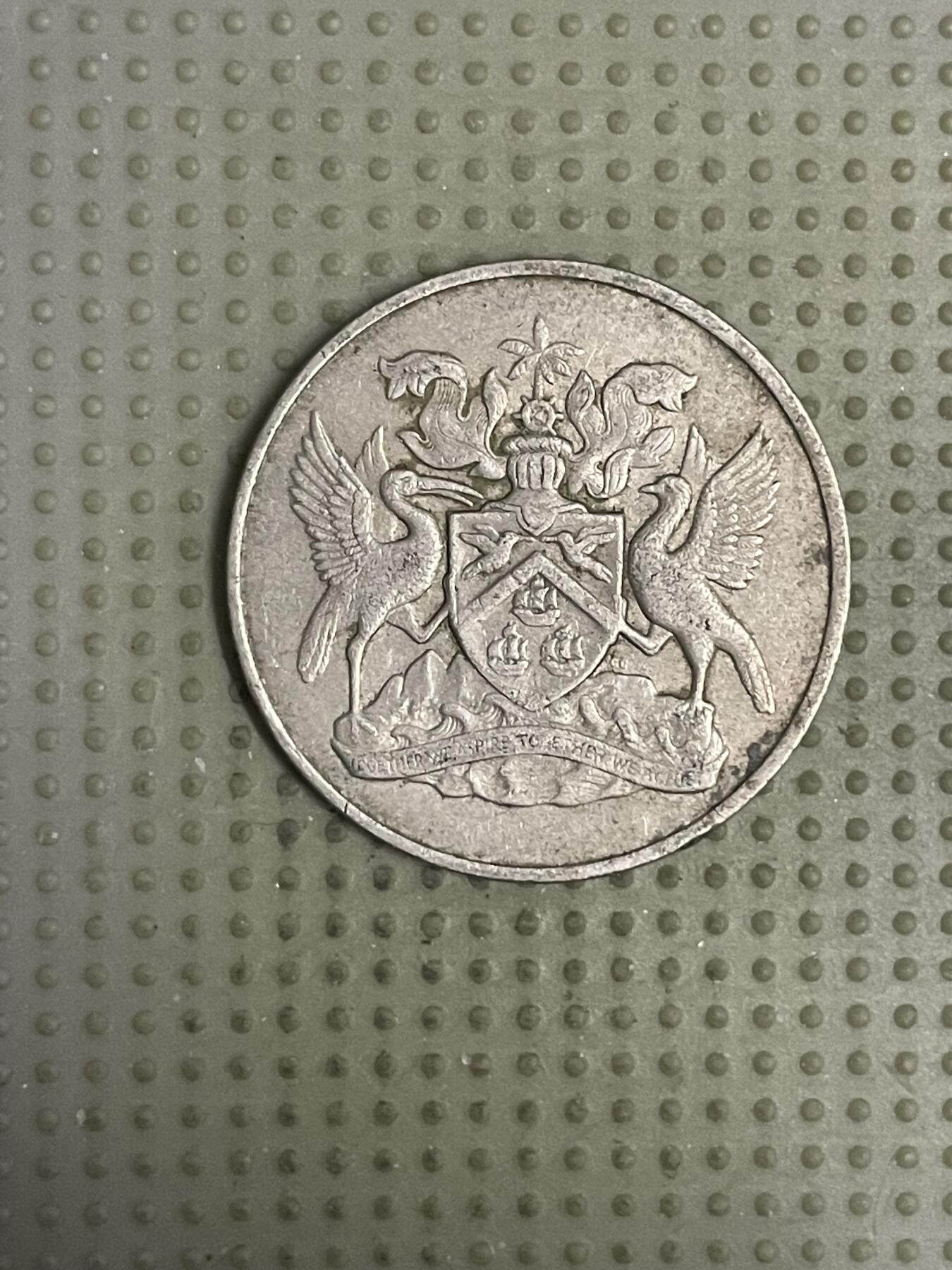 2026年第11场各国散币拍卖（总第161场）16.17两天外出，18号可以发货 特立尼达和多巴哥1967年50分