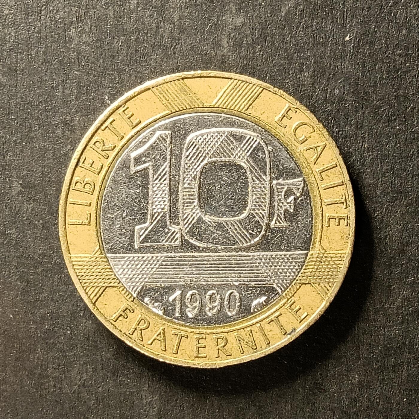 逸泉钱币2026A世界散币纸币纪念币专场A第一场 72 胜利天使法国10法郎硬币