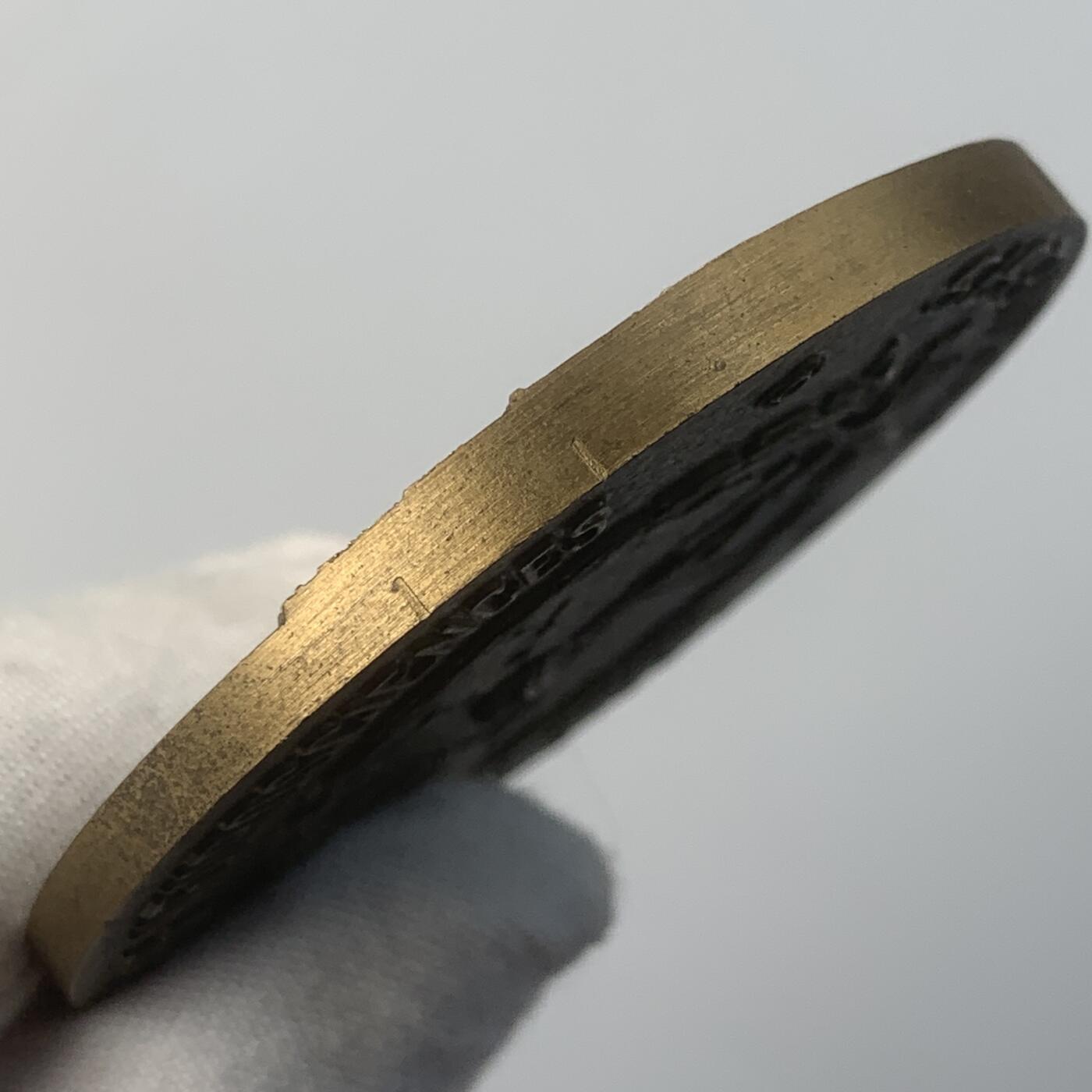 掌中浮雕-藏着的欧洲第049场 1980年葡萄牙世界神经科学联合会铜章，60mm，100g