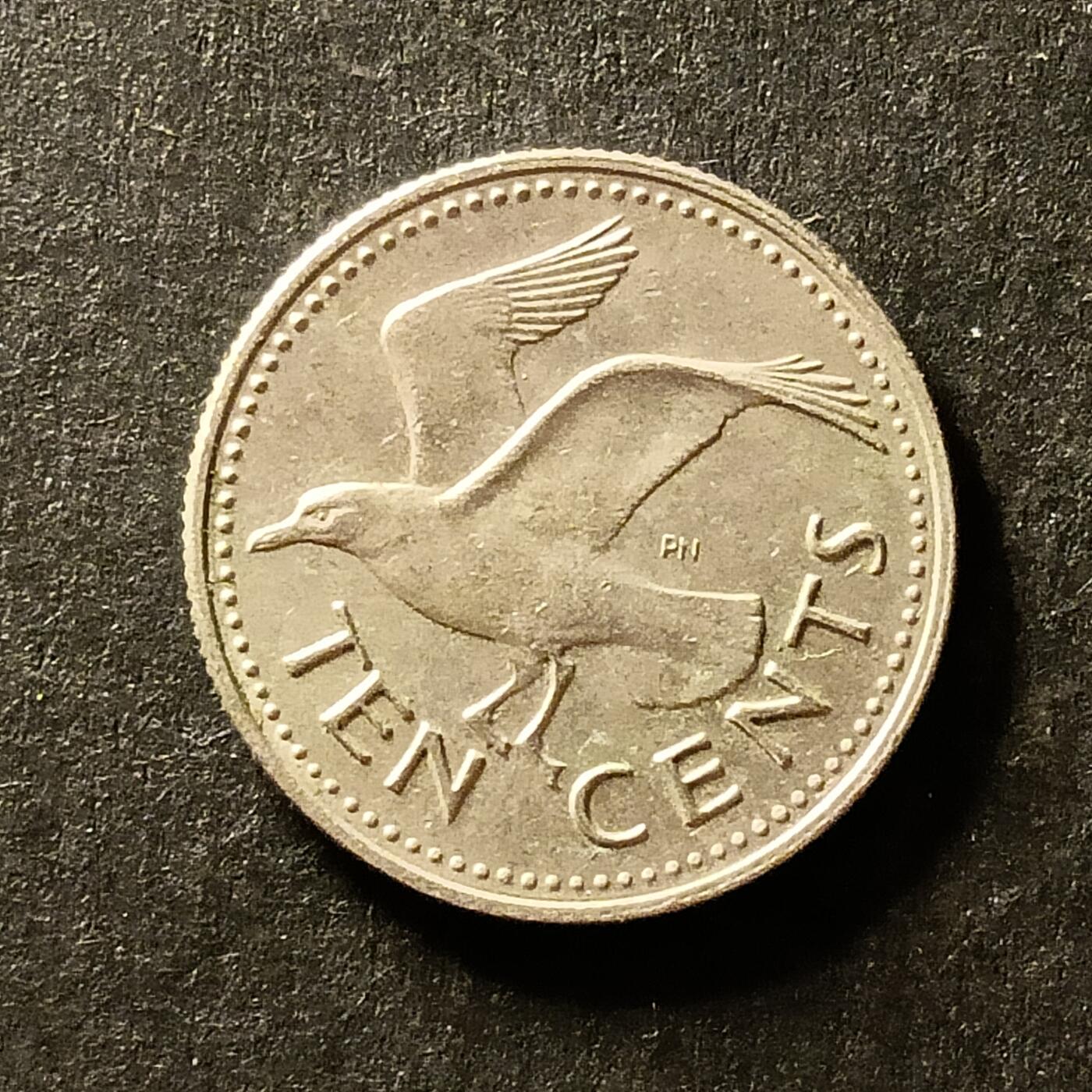 逸泉钱币2026A世界散币纸币纪念币专场A第一场 100 巴巴多斯10分硬币