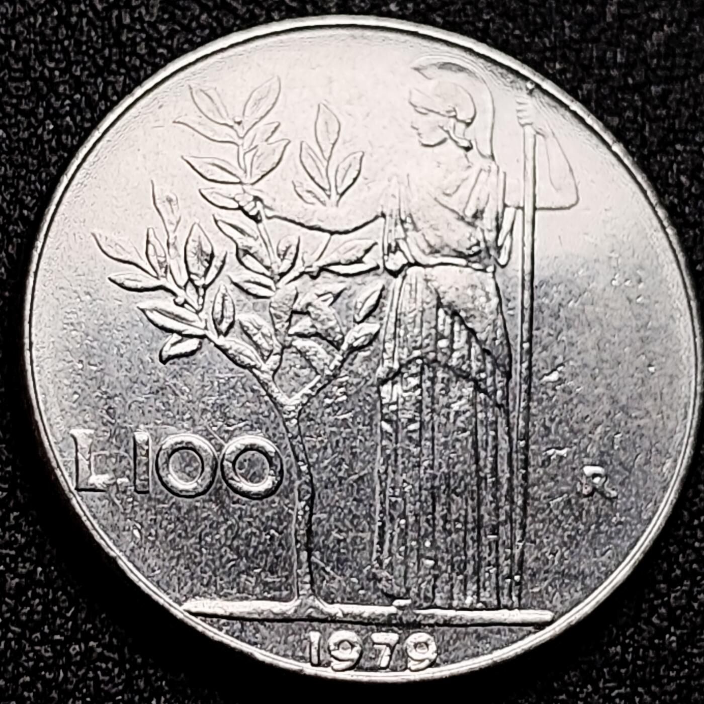 泉币菌-第168场- 精品福利场 28mm 意大利100里拉1979年种植女神  欧洲币