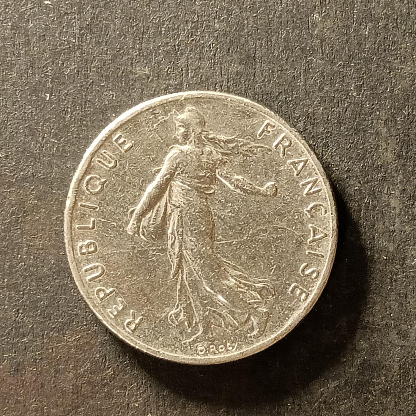 逸泉钱币2026A世界散币纸币纪念币专场A第一场 95 法国1法郎播种女神