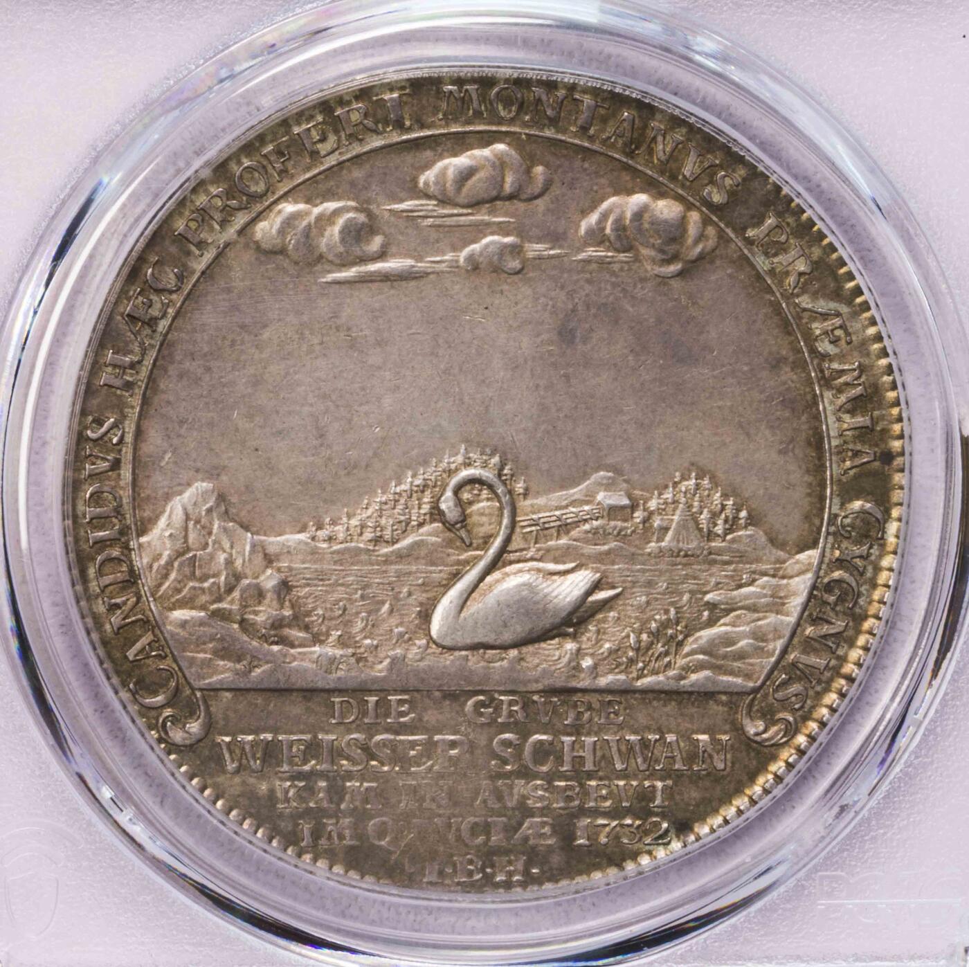 PCGS-MS62 1756布伦斯维克天鹅泰勒 冠军