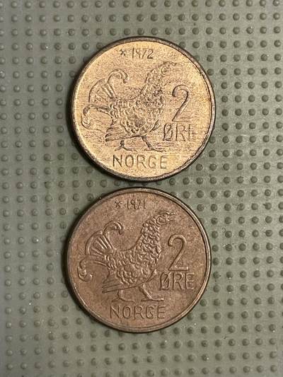 2026年第9场各国散币拍卖（总第159场） - 挪威2欧尔2枚