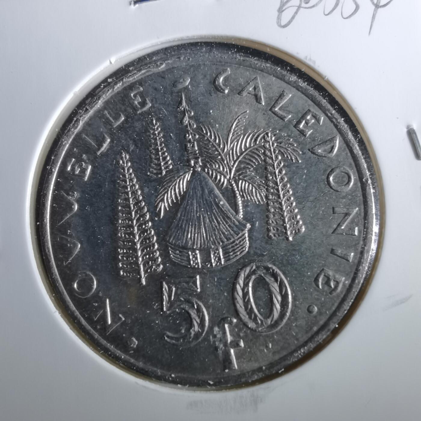 沼泽如烟--第960场 法属新喀里多尼亚2008年50法郎