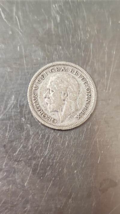 小银币 - 英国1927年6便士银币