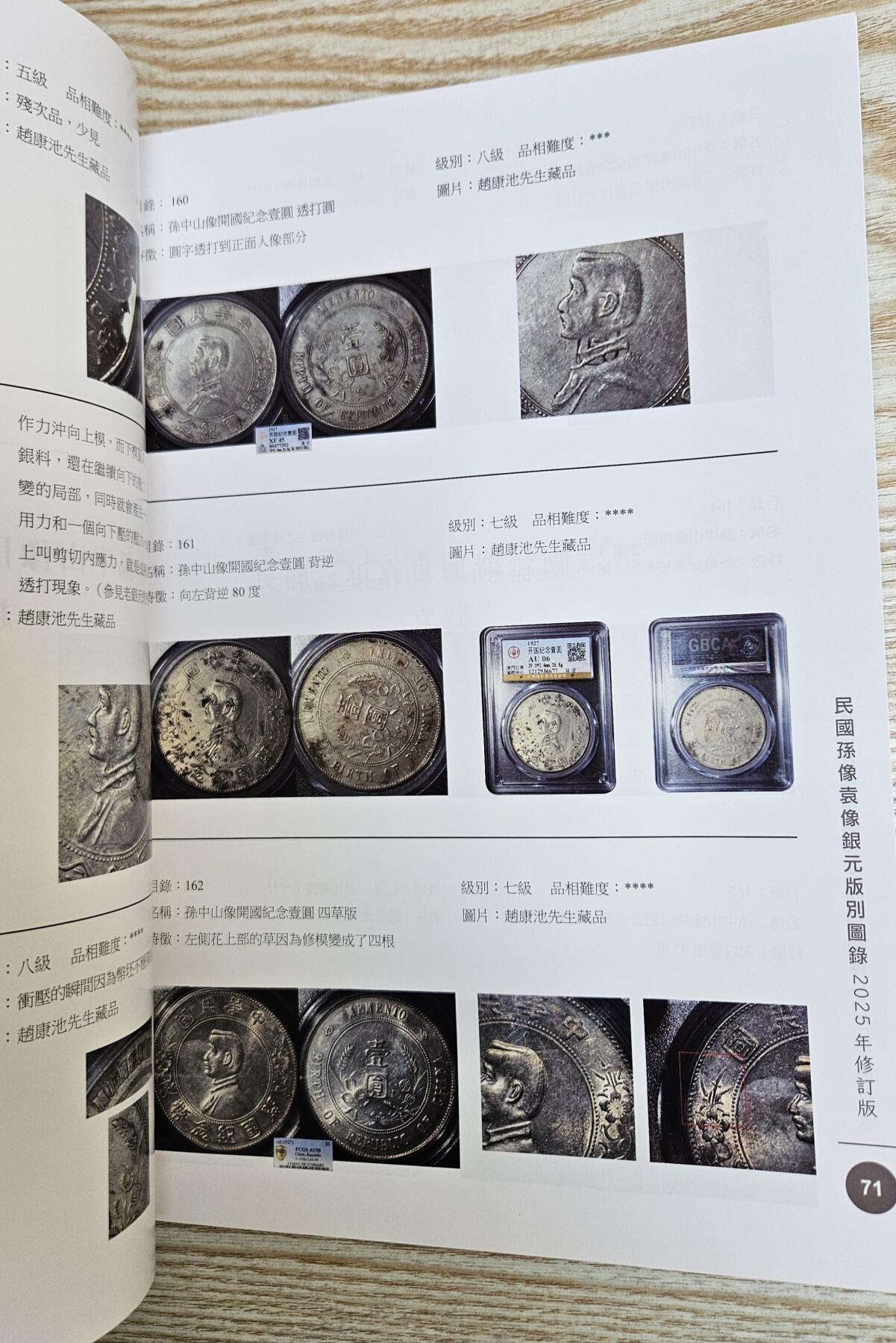 【币将精彩】纸币杂项拍卖（2026-1-25） 2025年民國孫像袁像银元版別图录大型目录