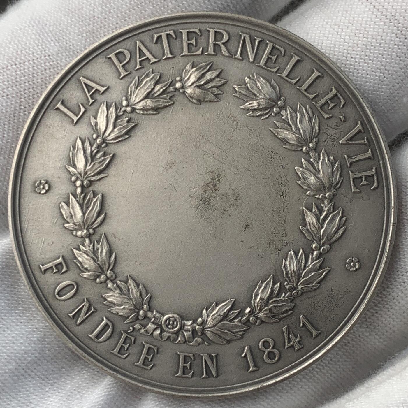 掌中浮雕-藏着的欧洲第049场 1841年法国人寿保险银章，45.8mm，40.77g