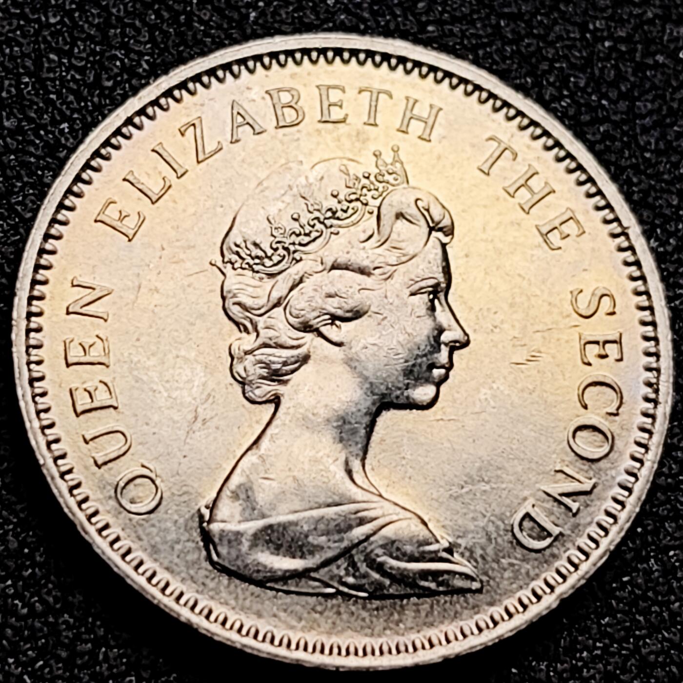 泉币菌-第168场- 精品福利场 原光极美 1987年 英属福克兰群岛 5便士镍币 黑眉信天翁 23.5mm