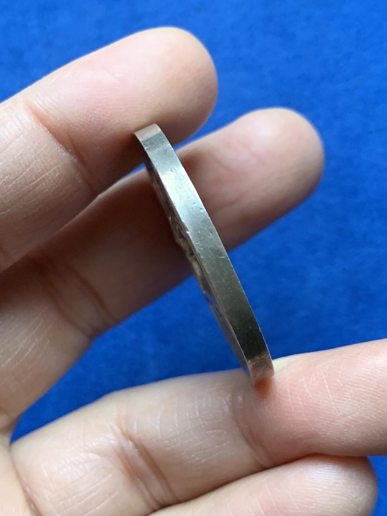 《竞宝斋》第458场 周日，周一，周二   3场连拍 （全场包邮）欢迎送拍 法国结婚纪念银章，22g，36mm，早期无边铭