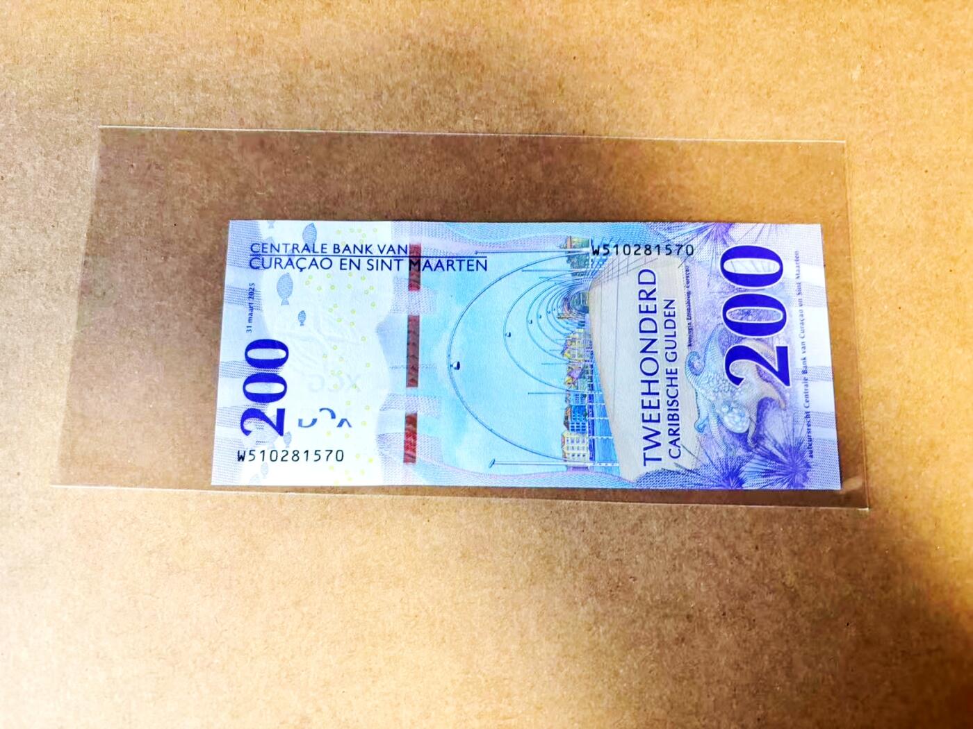 【Blue Auction】世界纸币精拍第775期——18级TOP拍卖/信誉/品质/专业/高效💫 库拉索 2025年200盾 全新UNC