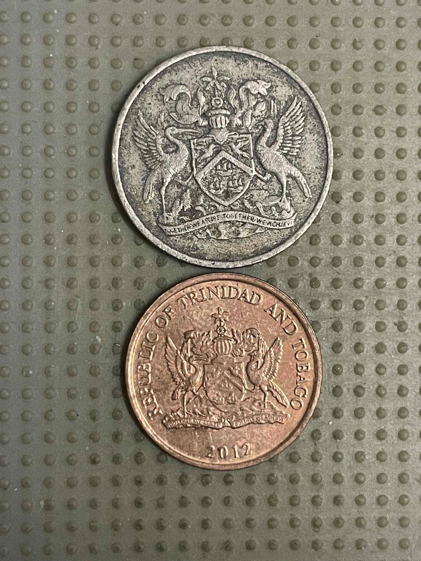 2026年第11场各国散币拍卖（总第161场）16.17两天外出，18号可以发货 特立尼达和多巴哥2枚