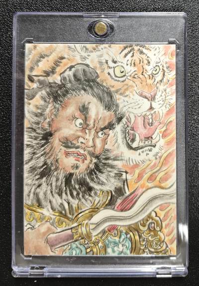 天玑星卡拍第161期《1.15周四截拍》持续收拍收评中 满赠卡需备注 - 【手绘卡】张先军 张飞 手绘卡 卡背题字