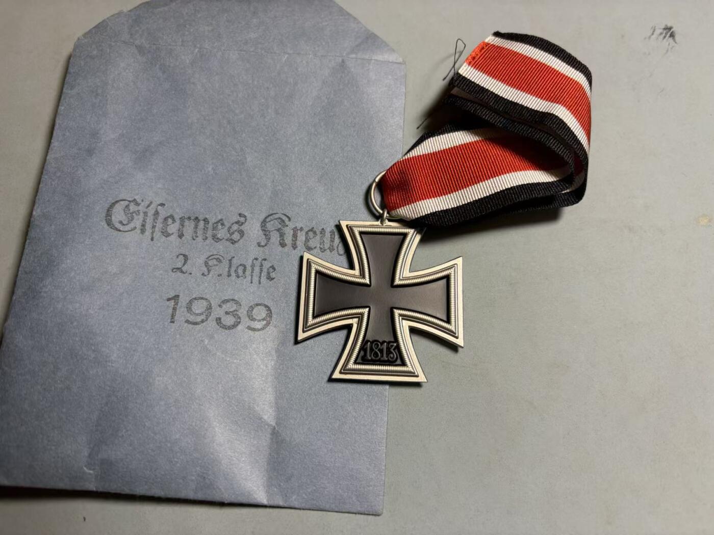 盛世勋华——号角文化勋章邮票专场拍卖第299期 德国（1939）二级铁十字勋章 带纸袋 工艺品非原品