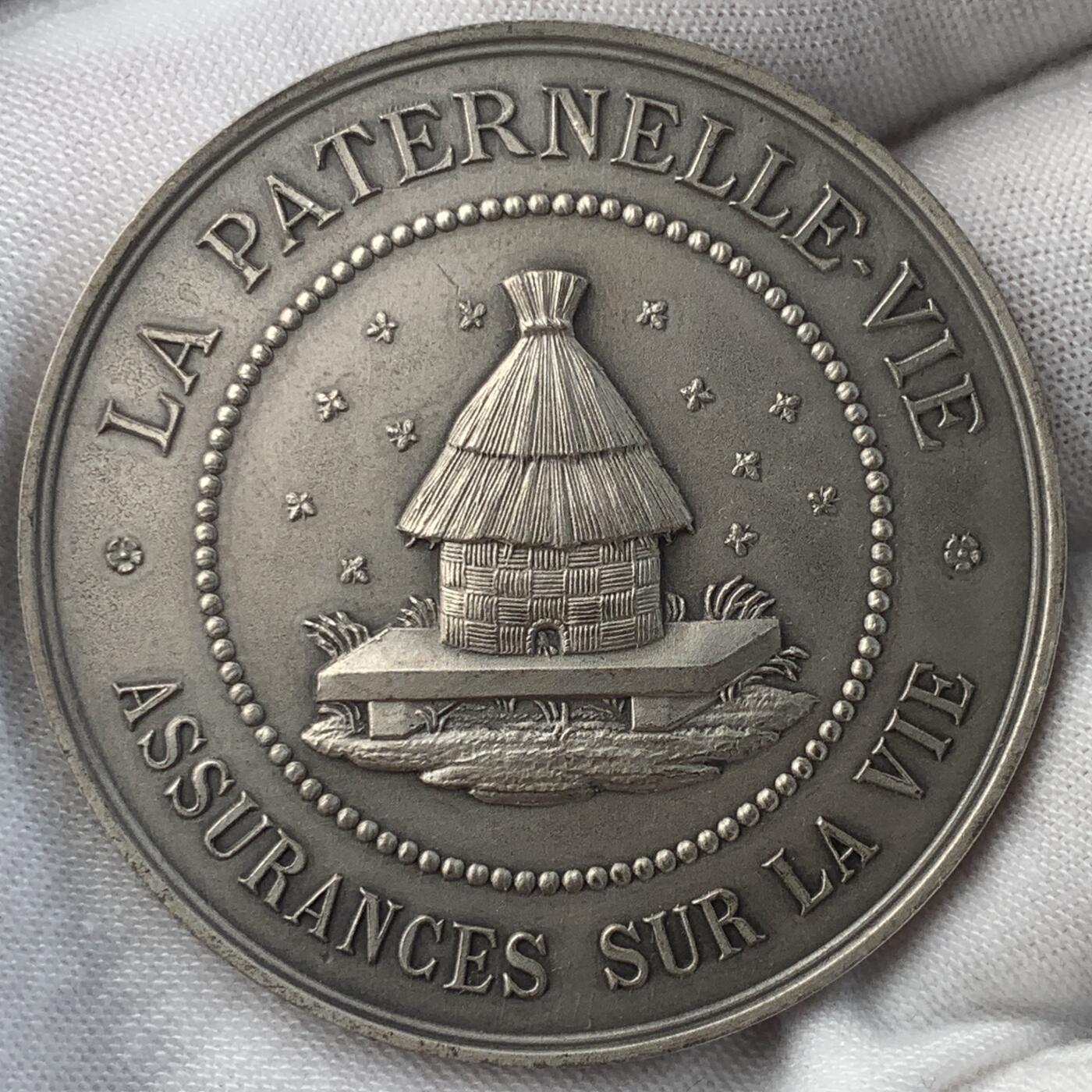掌中浮雕-藏着的欧洲第049场 1841年法国人寿保险银章，45.8mm，40.77g