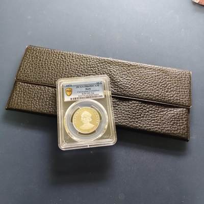 【全场包邮】纯粹捡漏拍495场-持续更新中 - 【收藏级·亚军分·少见】海地1973年25古德克里斯哥伦布精制纪念银币-盒证全量5470-PCGS PR69 DCAM（更高分仅3枚）